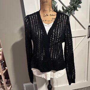 Lauren Conrad open knit cardigan. Women’s Sz L